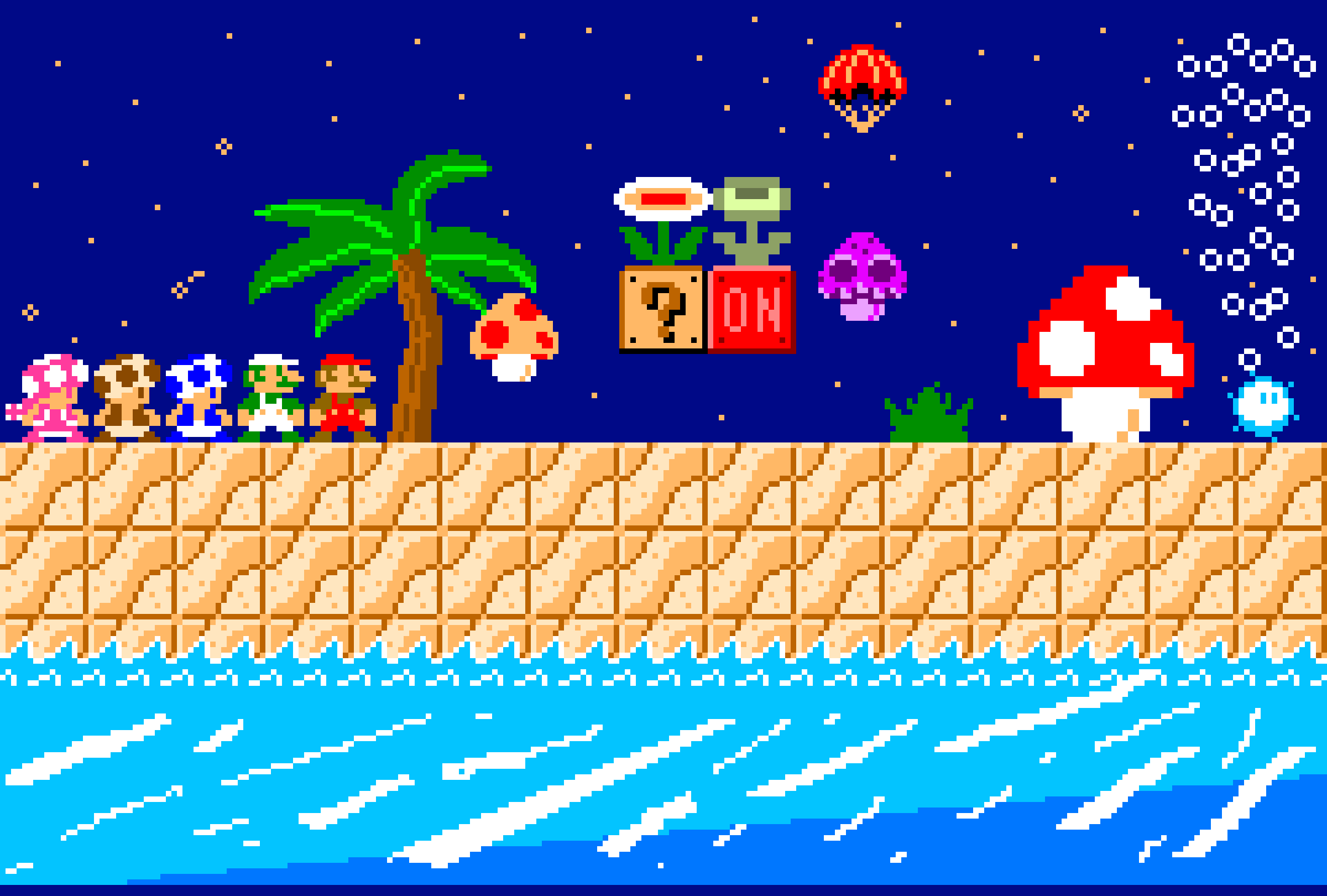Super Mario Maker 2 - Beach Theme