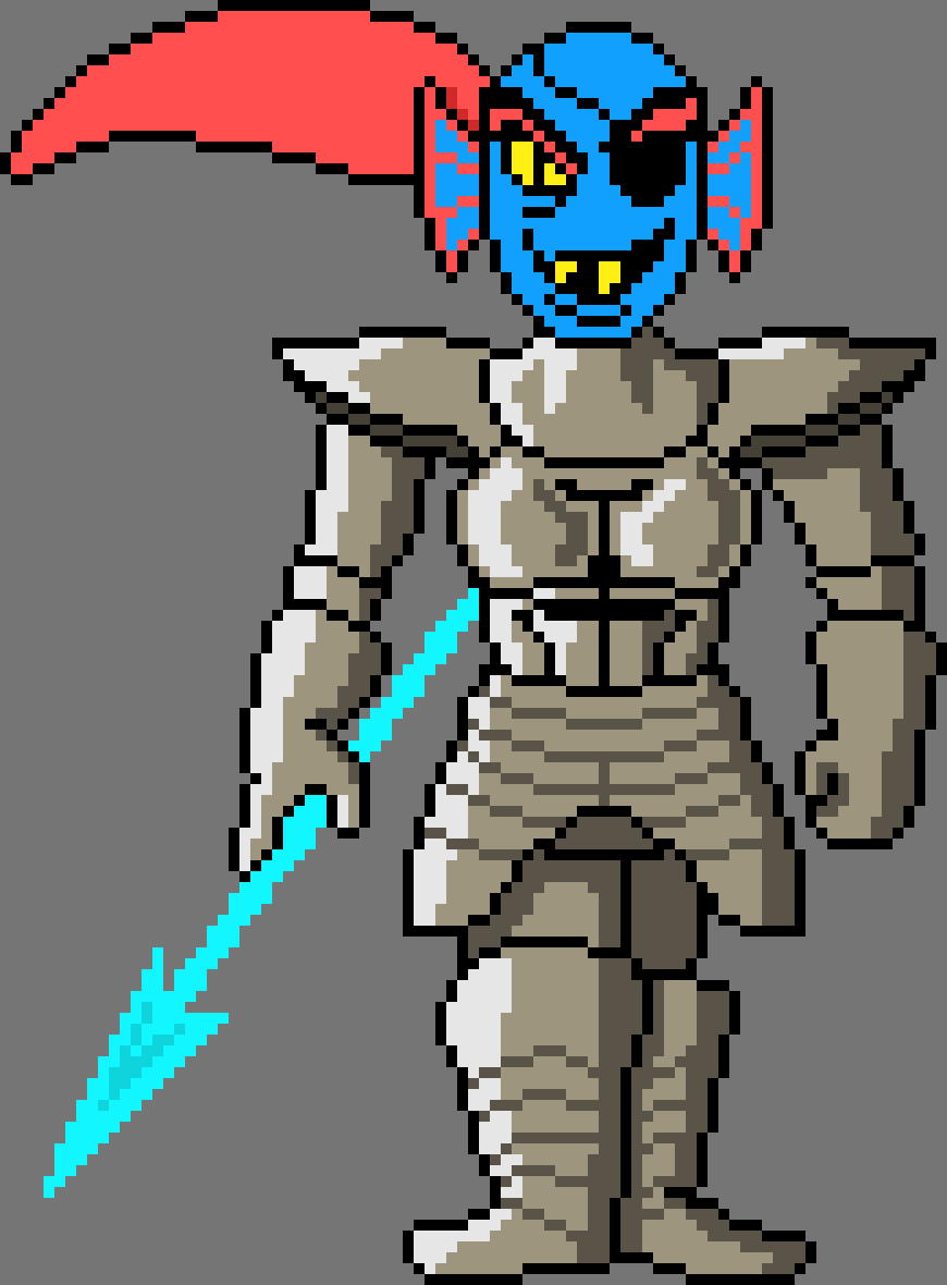 [9664c4] Undertale Undyne (Colored)