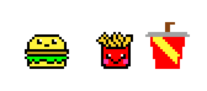 [9664c4] Burger, Fries, and a Drink Comin' Right Up