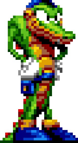 [7a004d] Custom Vector the Crocodile Sprite
