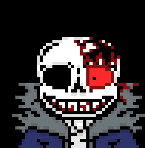 [57dac4] *he resets* w-what?! wh yam i still... this?! i should look like classic!? ugh *teleports to Multi, grabs him, teleports to Delete and grabs him, then teleports back to HorrorTale* you guys ok?