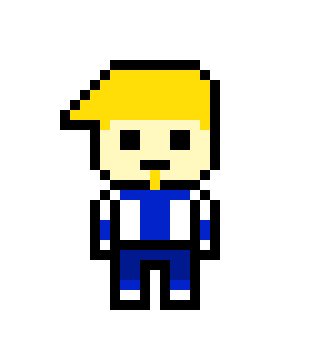[1e32cb] Vert Wheeler Danganronpa Sprite