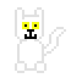 [9664c4] White cat