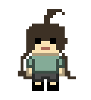 [f5be8b] danganronpa pixel sprite base: Zoey Homura