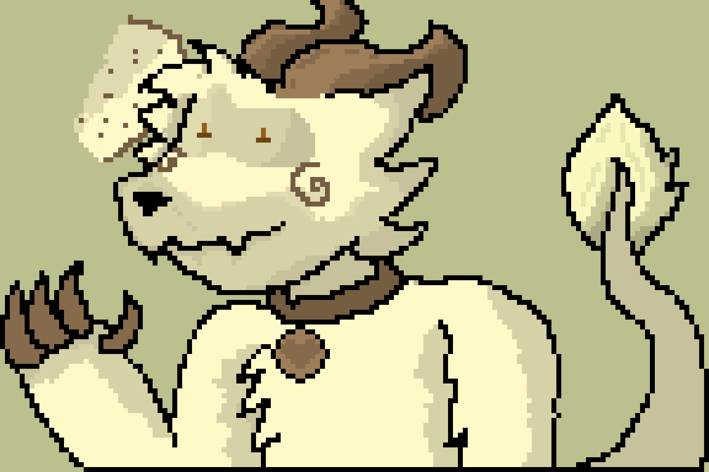 [95be89] "Trickster Terrie, he cannot be mean, no matter the issue... He can never yell at another, he`s always happy and cheery, even is the mood of the area, is low"...