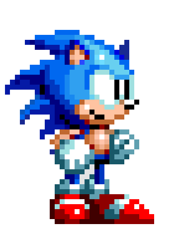 Sonic CD 2 (fan concept) Sonic sprite