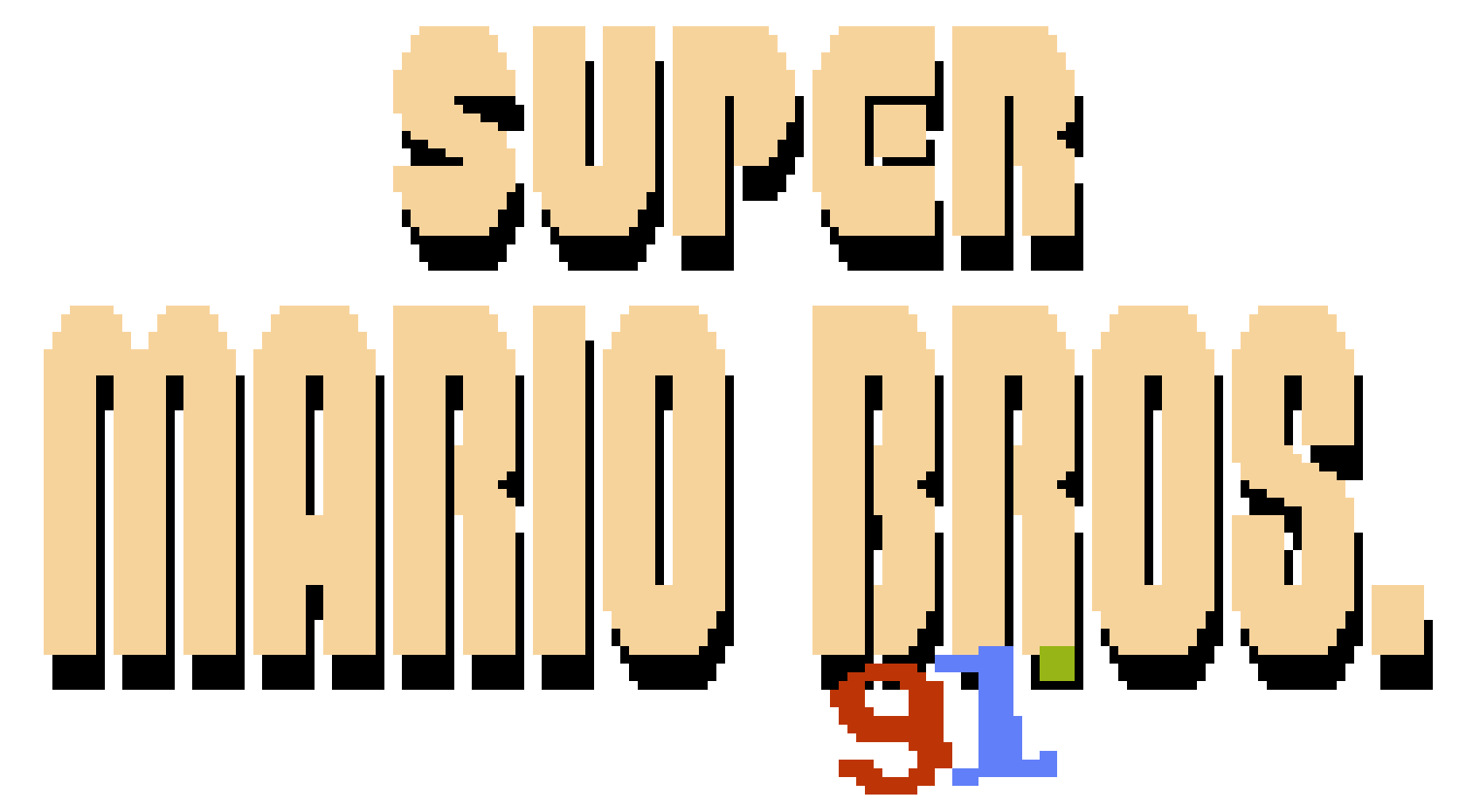 [6d1a6b] Super Mario Bros 91' logo V2