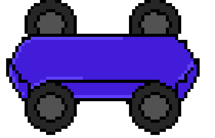 [7a079b] Blue Car Winner
