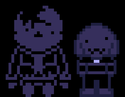 *(Smol Demented teleports near twilight.) -HorrorTale Sans