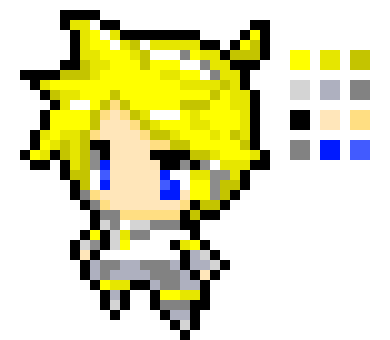 [9664c4] Pixel Kagamine Len