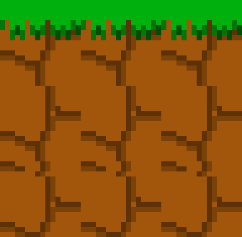 [633eb7] Super Mario Bros - Ground blocks, but is grass and dirt but better!