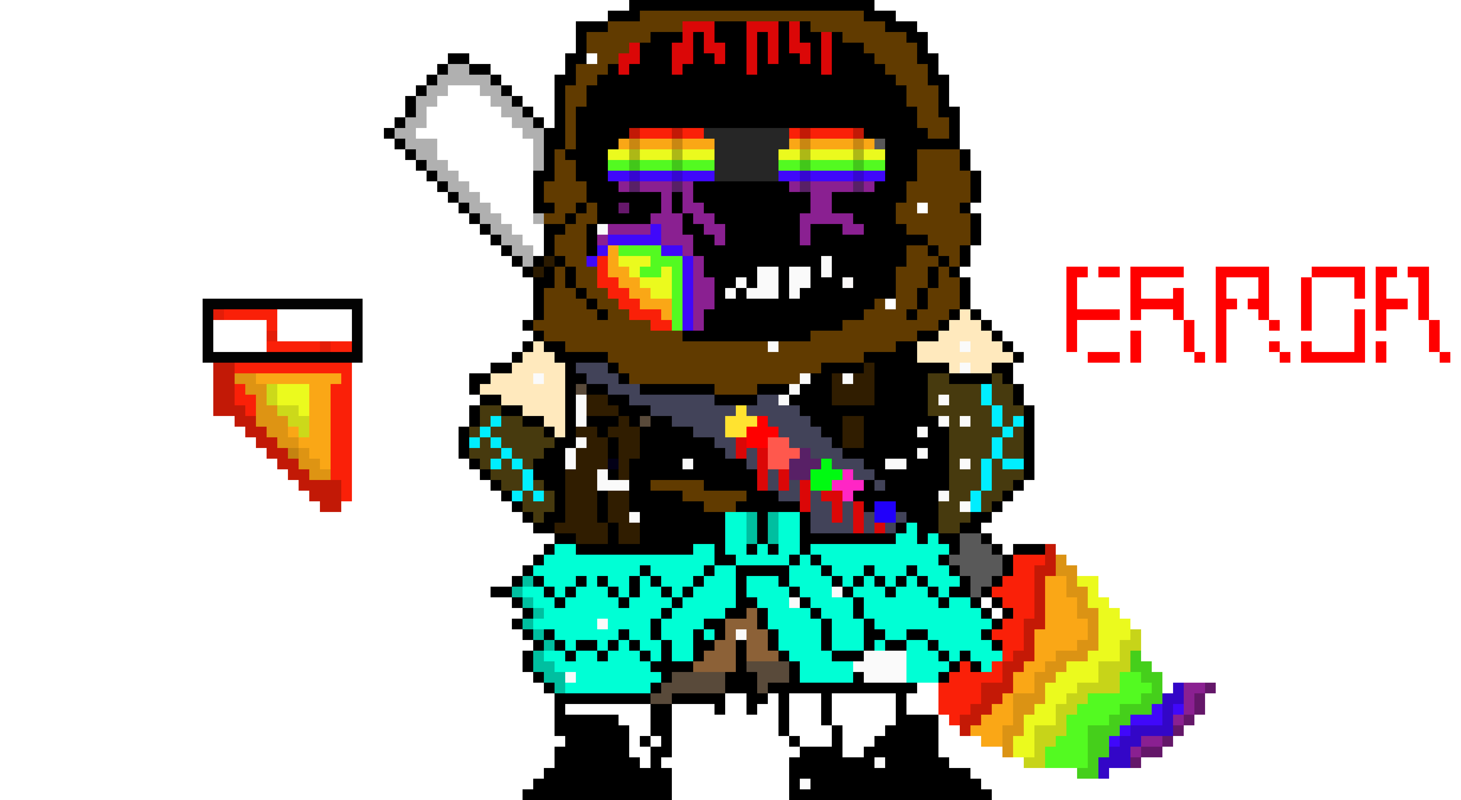 [2ffdf9] my custom-true ink sans