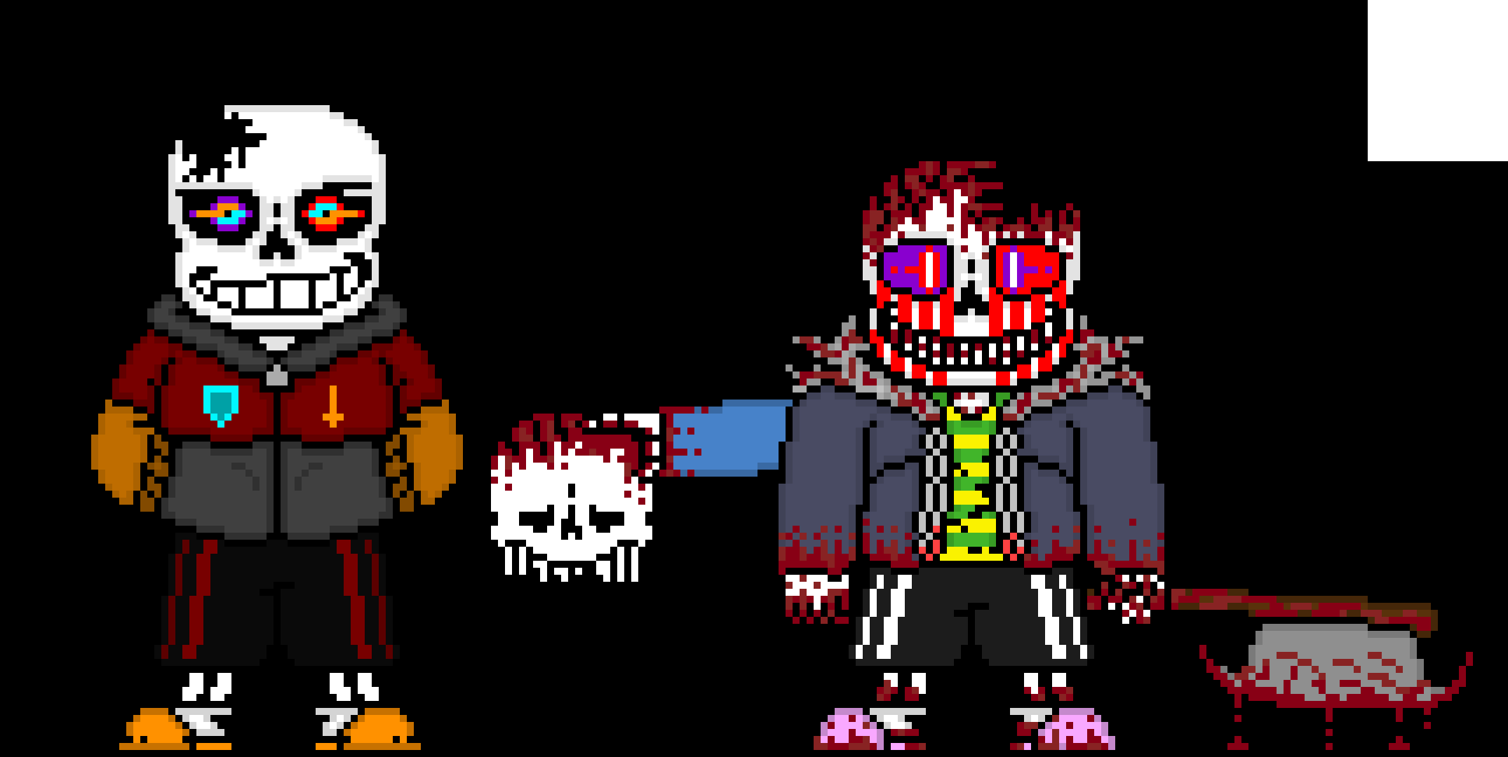 [e8cb42] well here is the update (fun fact dust sans actually has a hole in his head)