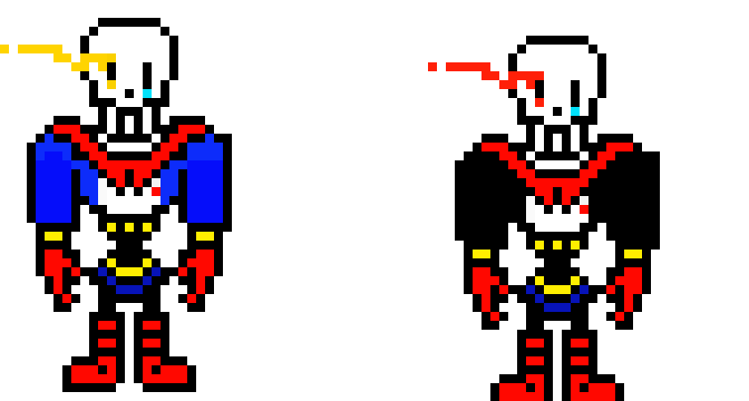 [9664c4] UnderTale - Papyrus (Overworld Sprite) (KamuiSenketsu)