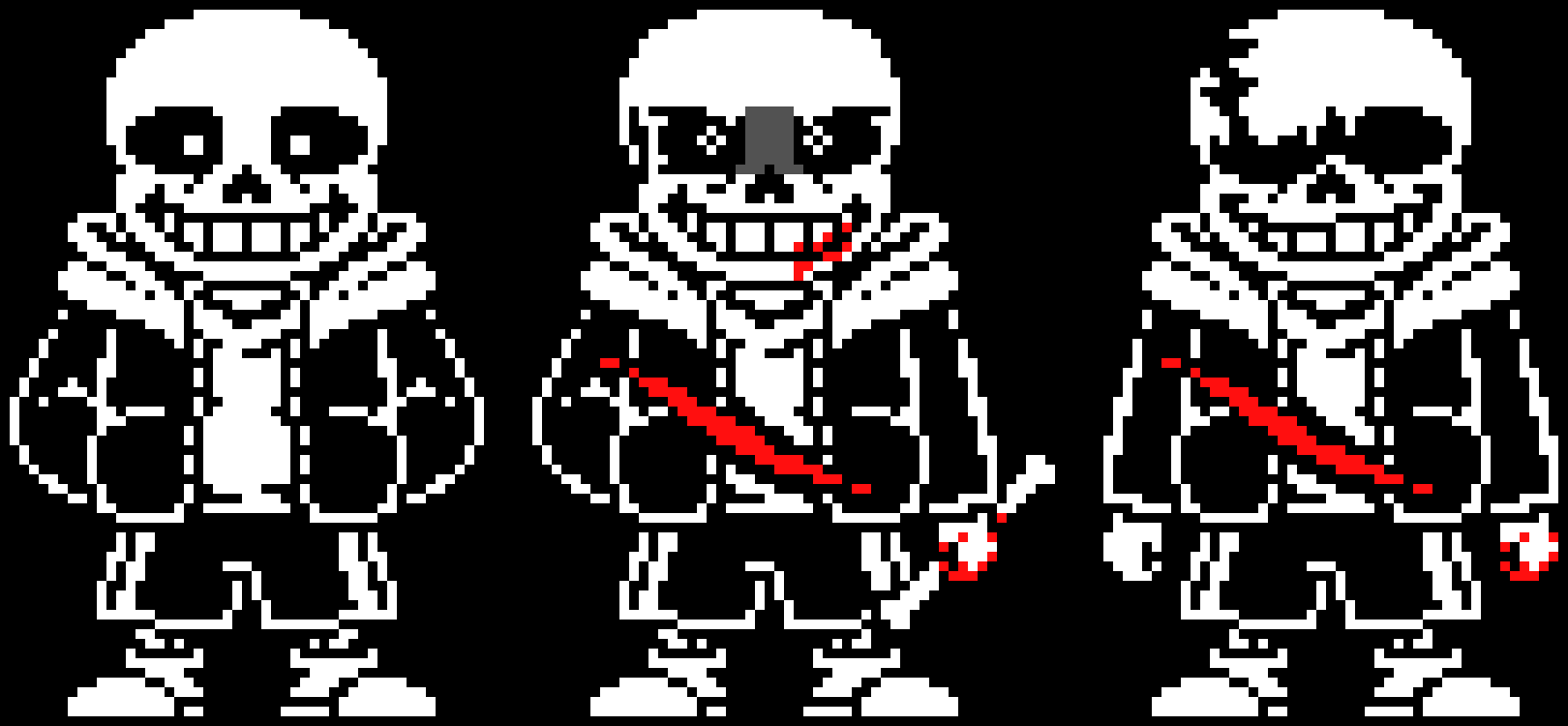 [98f3b3] Undertale Last Breath Phases 1-3 Costom Sprites