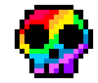 Rainbow Skull