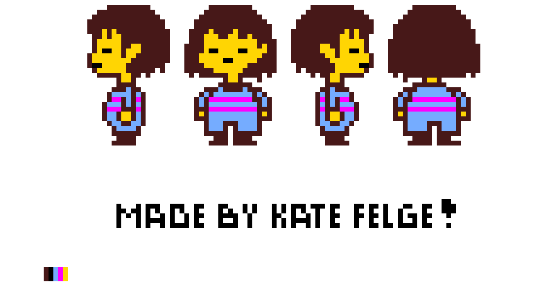 [9664c4] Frisk Sprite Sheet (No walking sprites)