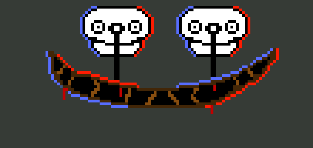 [a7151c] glitched skull creature