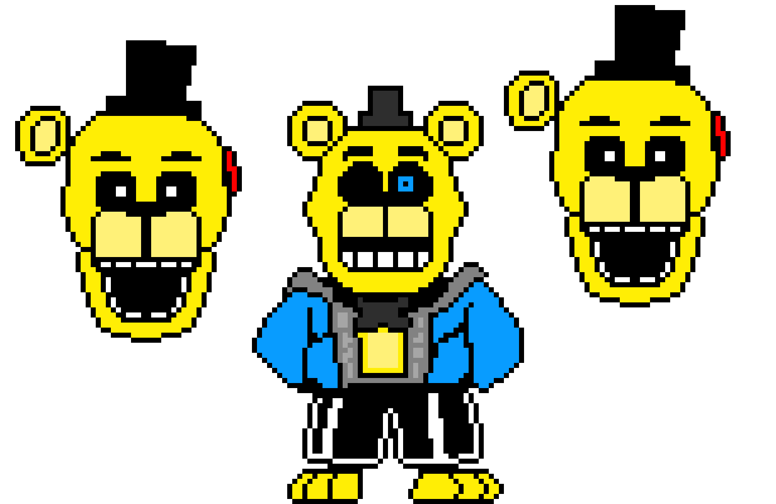 FNaFtale Golden Freddy Genocide Colour