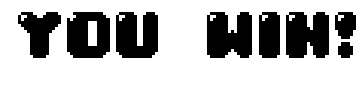 [60850a] You win! Game over pixel transparent
