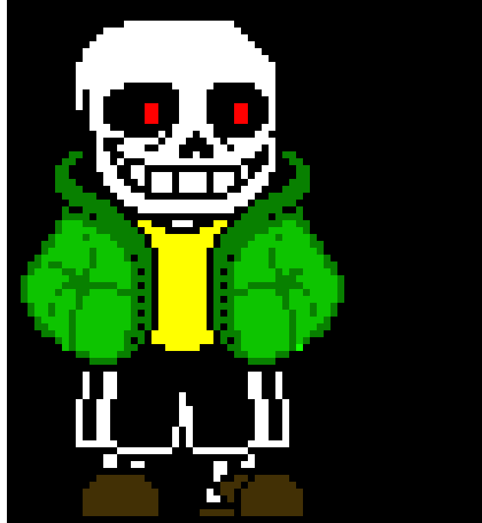 [2fe70b] I made sans if he was chara -UV error