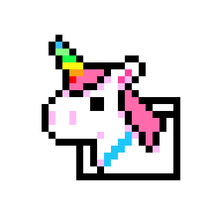 [9664c4] Pop-up unicorn