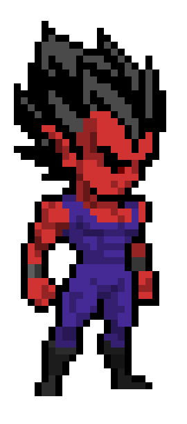 [6c26bc] Bardu the Demon (Base Form) - DBZ OC