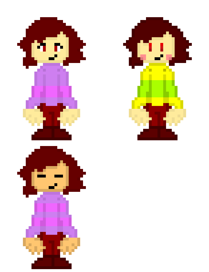 chara,frisk, and my oc!