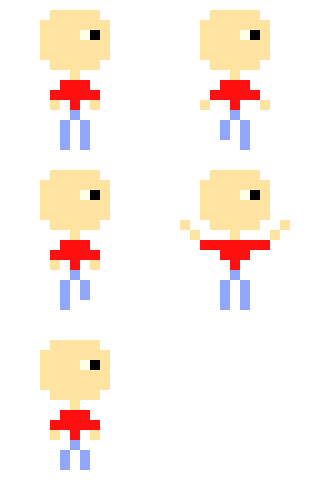[eae7cf] Platformer character Model