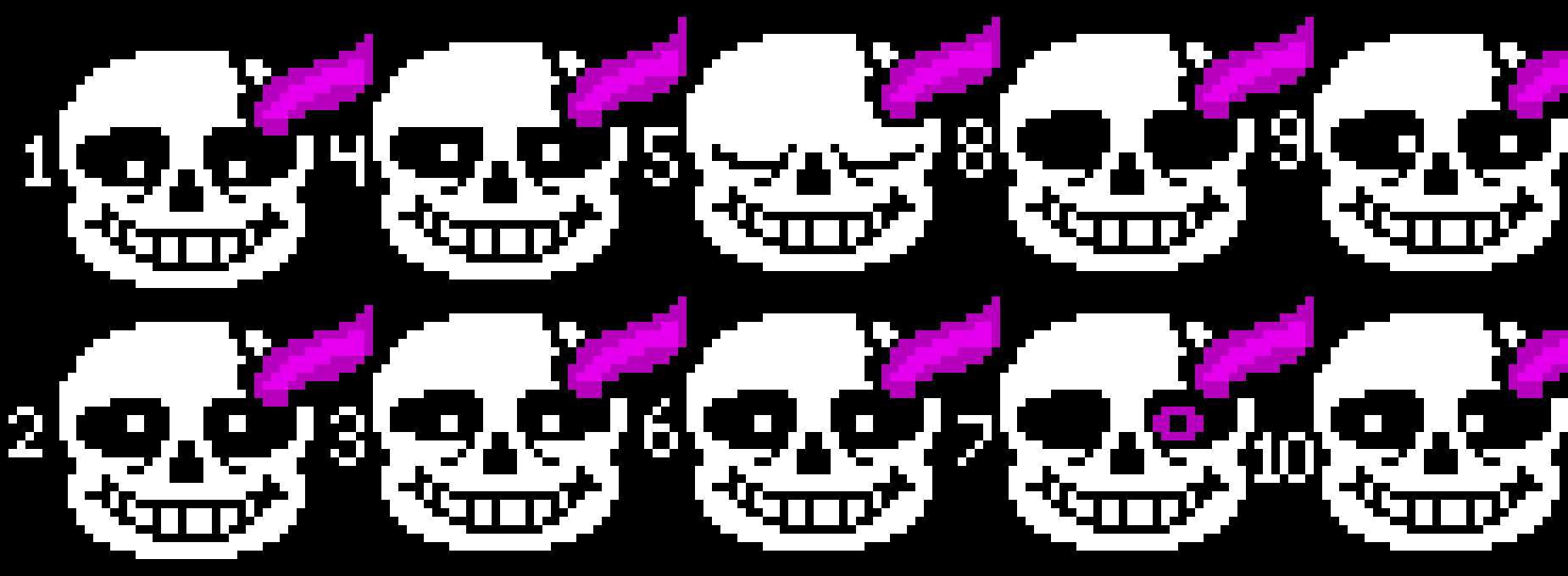 Void!Sans's Expresions