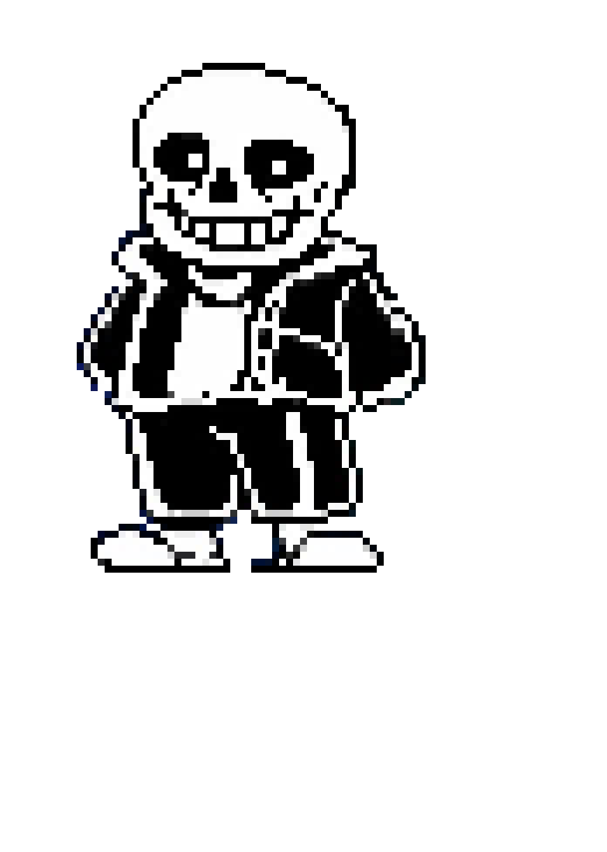 [d4b6d2] Undertale last breath sans sprite