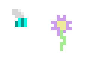 [c9c00b] Bee flower frame 4