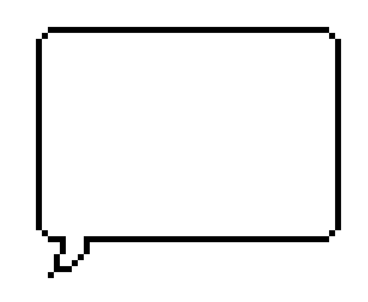 ok pixel speech bubble