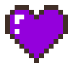 [6dc607] dark violet heart