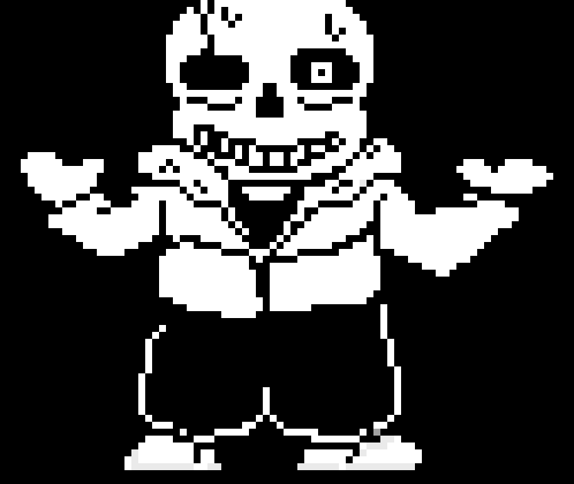 [9664c4] ACERTALE - Sans battle sprite (Shrug pose)