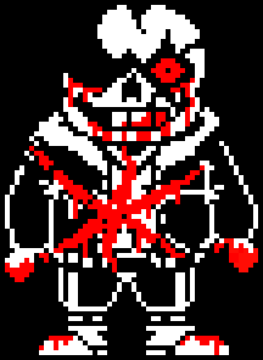 [bf055b] Undertale Last Breath Sans phase 5 Attack 1 (Fan art)