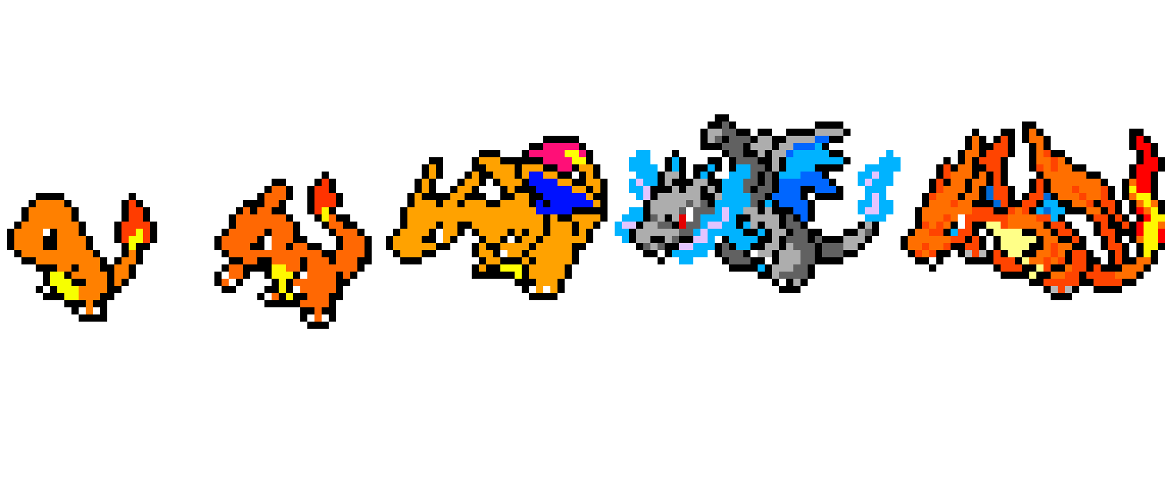 [9664c4] Charmander evolutions