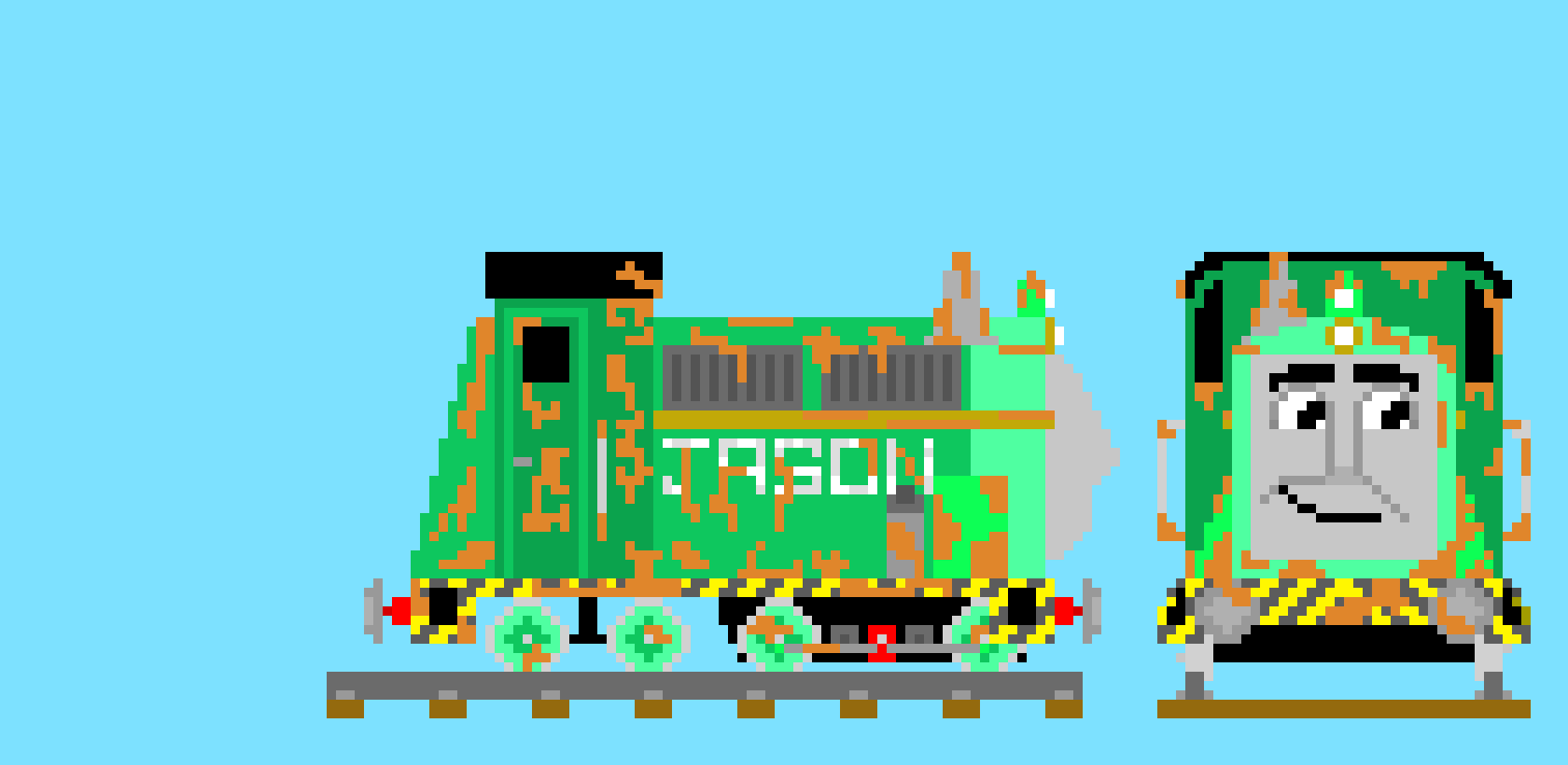 [9664c4] Thomas & Friends OC Jason the Long Diesel Shunter (RUSTY)
