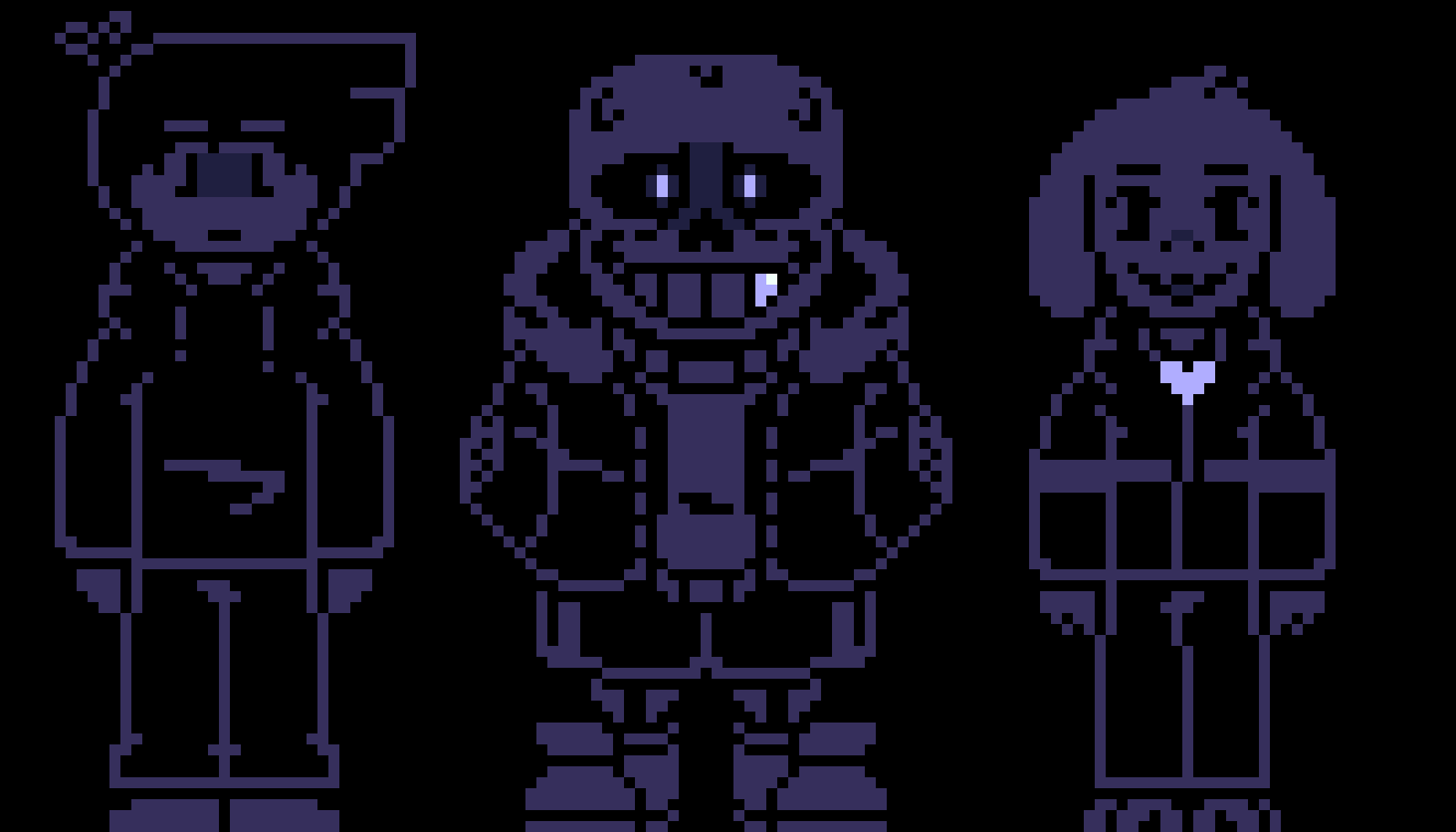 The... uh... something trio... or whatever.. I am finished with all of the sprites.. Me, Dusk and Twilight..