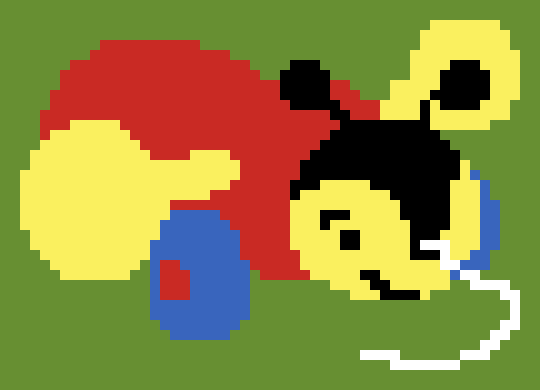[91405c] NZ Pixel Pattern