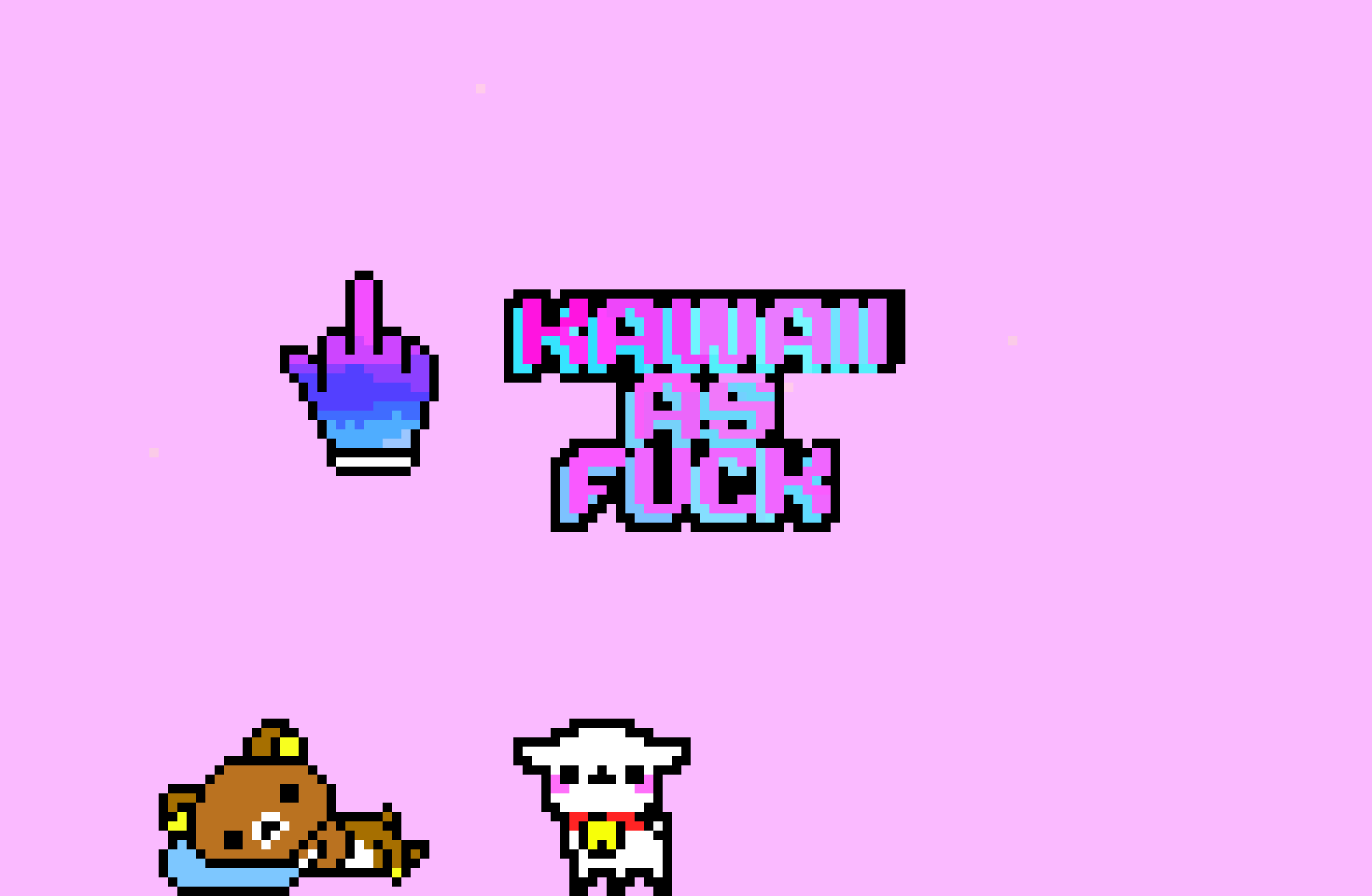 [9664c4] kawaii as f*ck ( first pixel art piece)