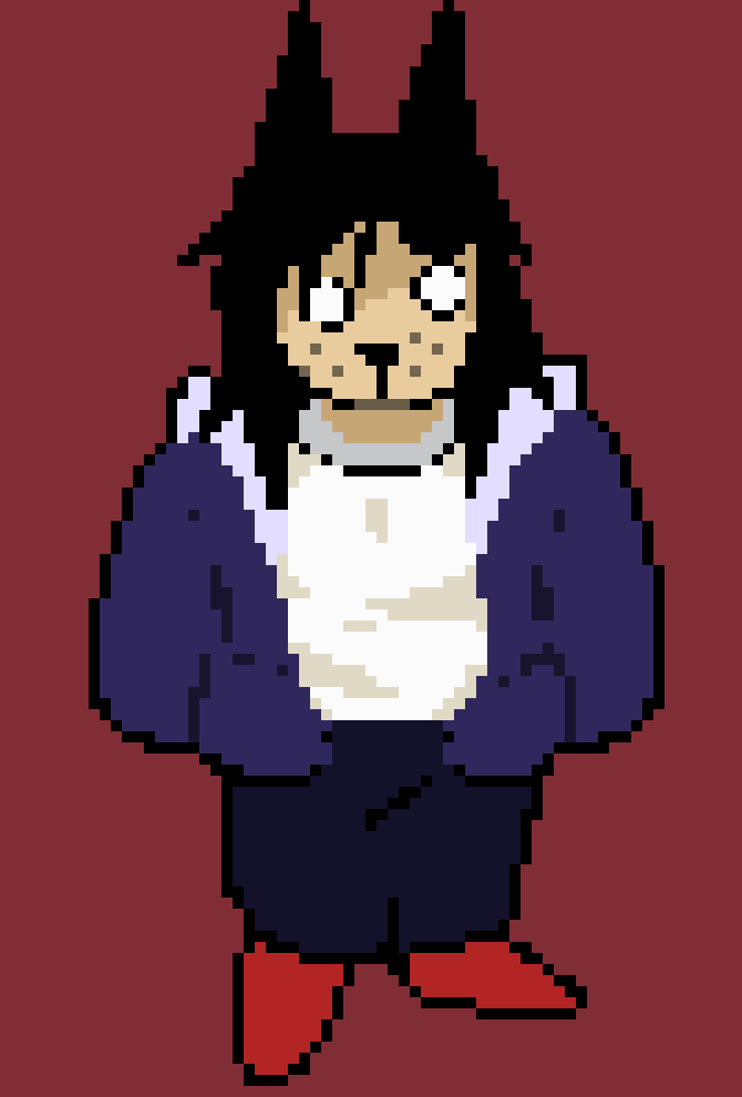[fac8d3] Susie if she became that on Undertale shop rabbit but with sans personality or something idk