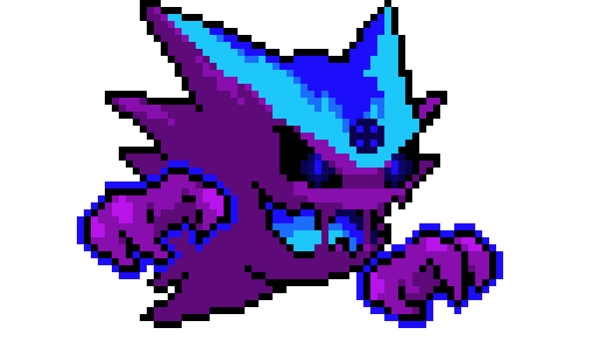 [4b40e3] A Regional SHINY Haunter i made