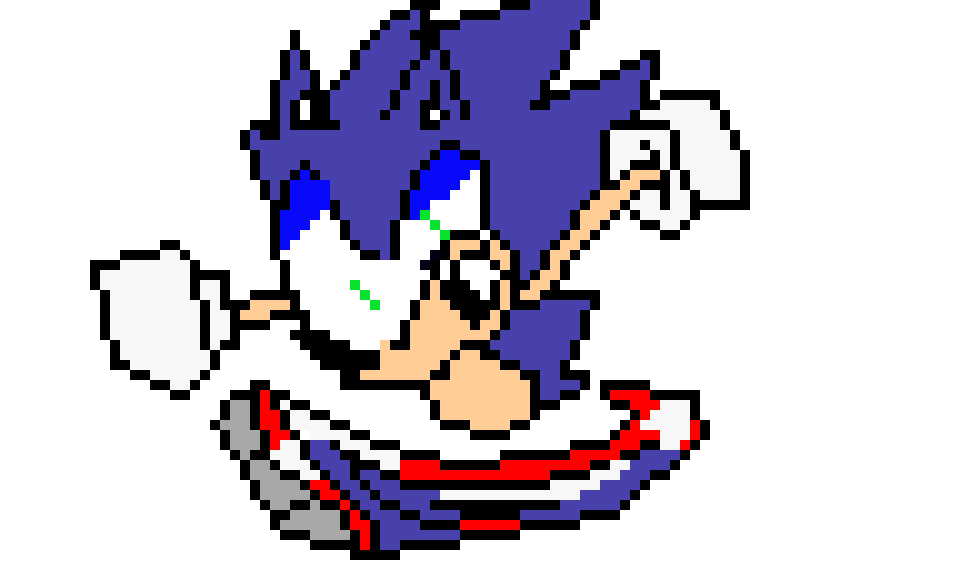 [1a3048] Sonic running from hes dead end