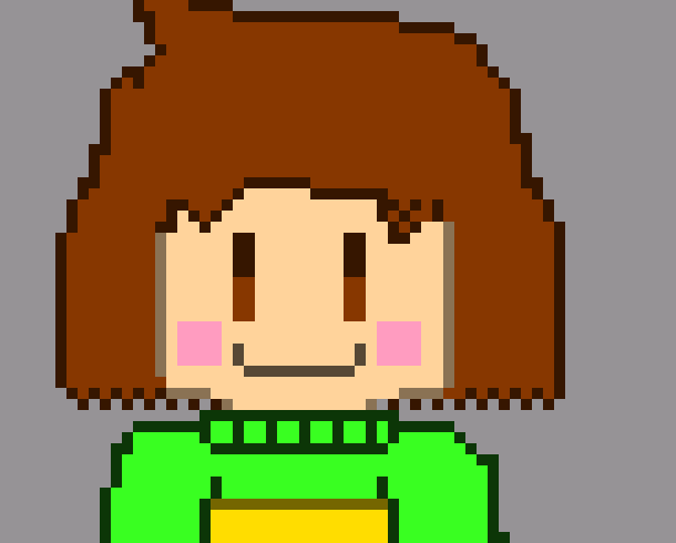 [b9de0d] *also in judgement hall* - chara dreemurr
