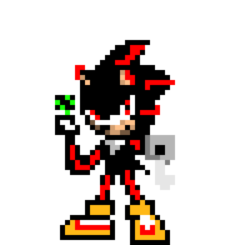 [9664c4] Shadow w/Gun & Chaos Emerald