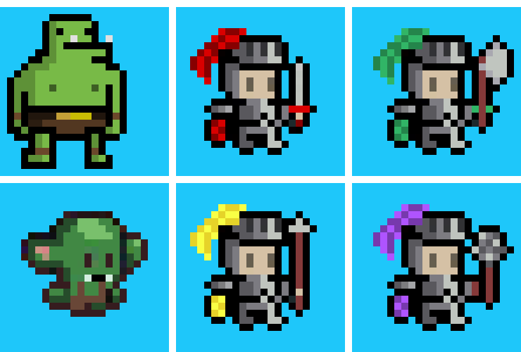 [d46def] Pixel Characters