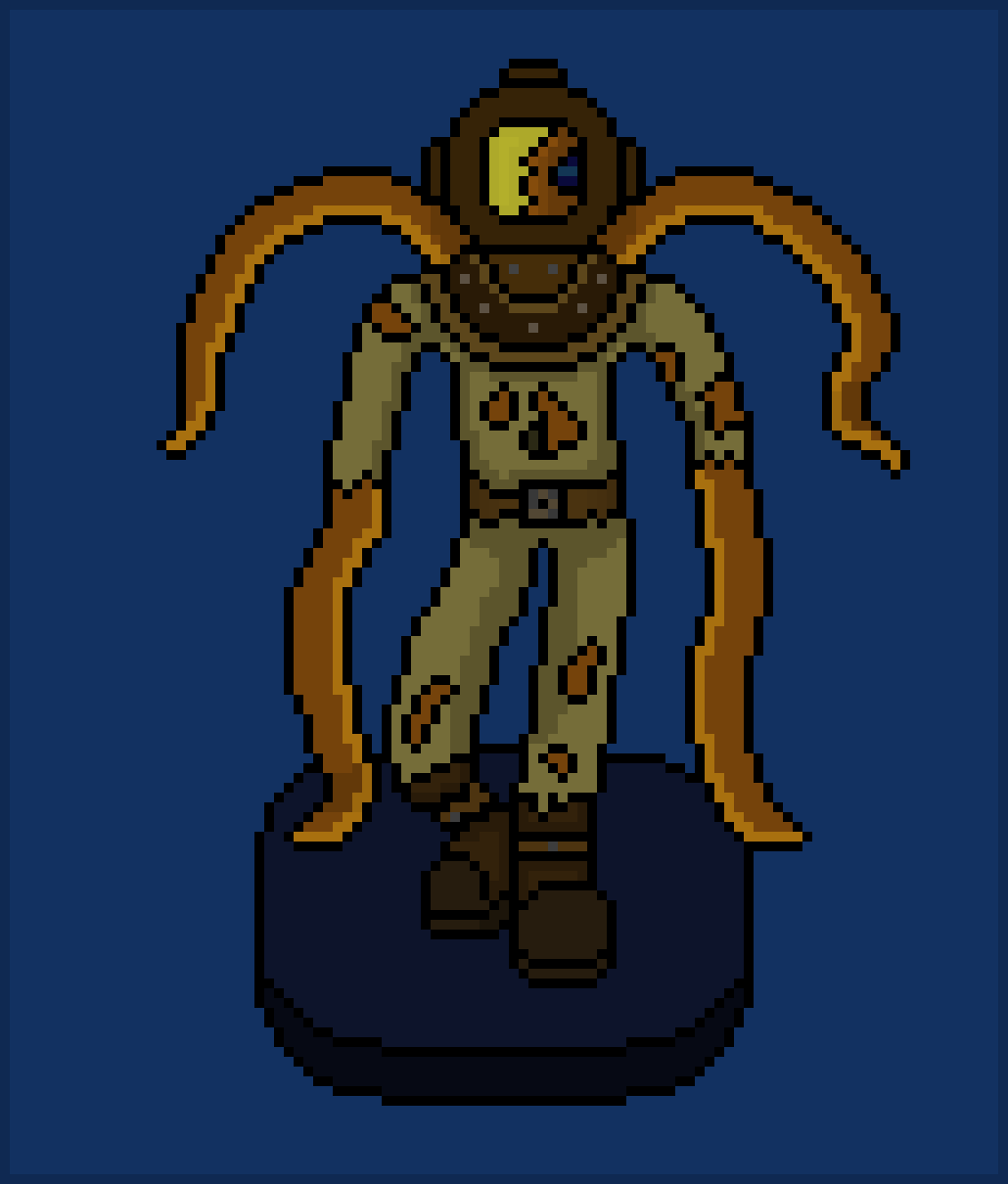 [383e2a] Finished suit (octopus)
