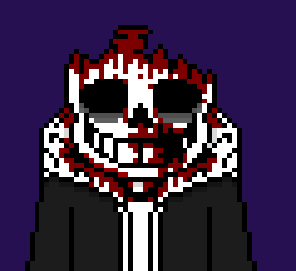 [71fafd] *pulls away from the bone and cuts Madness in half* damn he's not giving up easily, i'll just take the sans when he's done with it *teleports away*