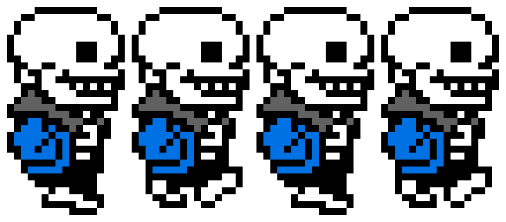 [9664c4] UnderTale - Sans Walking Sprite Sheet